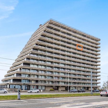 Luxueuze Vakantiestudio Met Zeezicht En Terras In Oostende Eksteriør billede